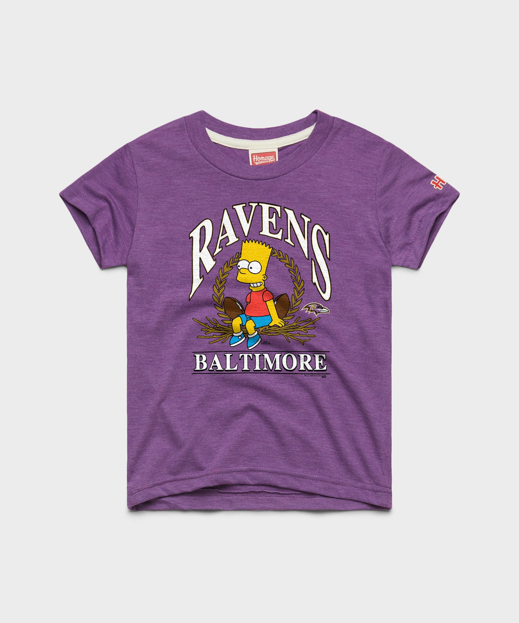 Youth The Simpsons Bart x Baltimore Ravens
