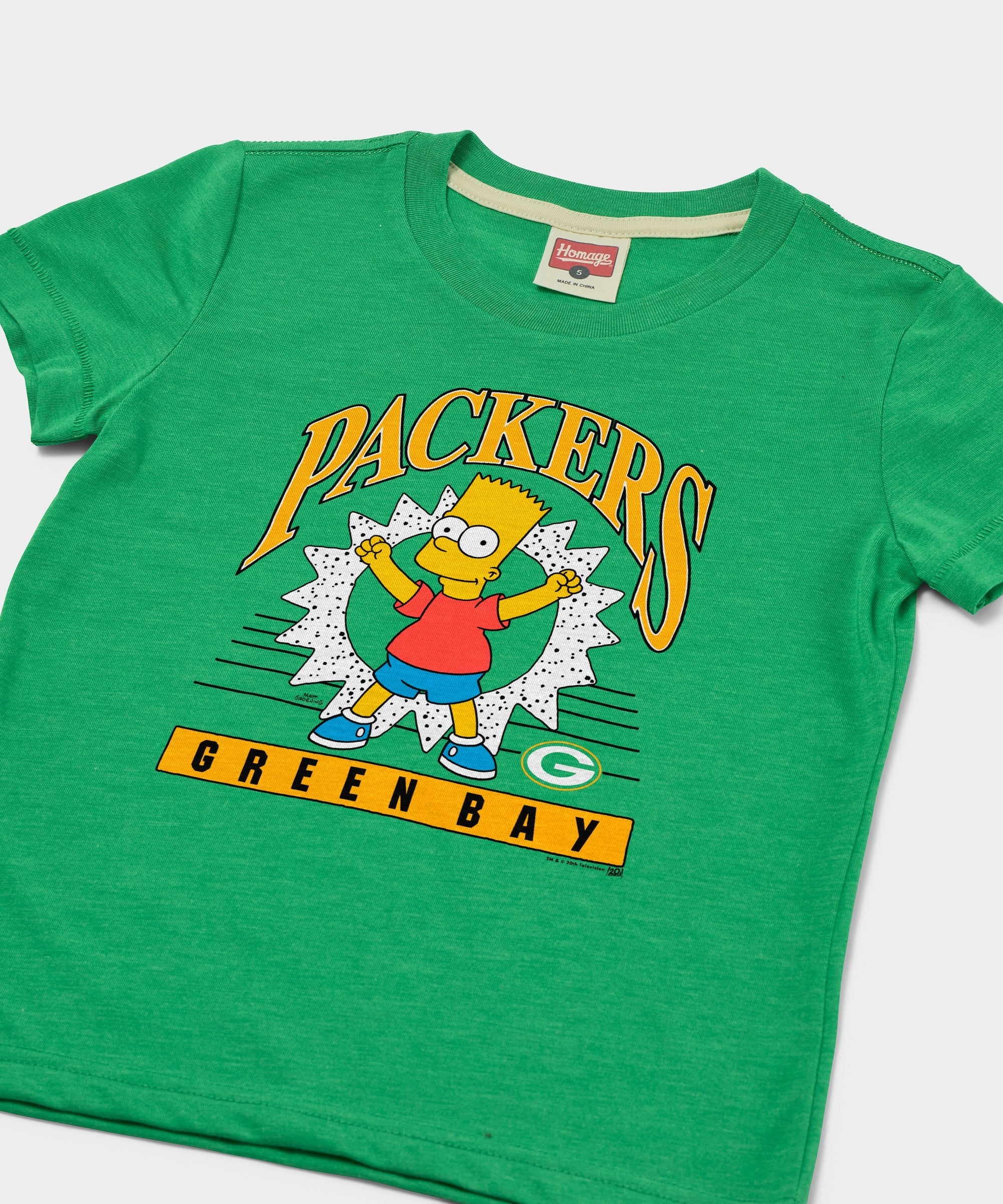 Youth The Simpsons Bart x Green Bay Packers