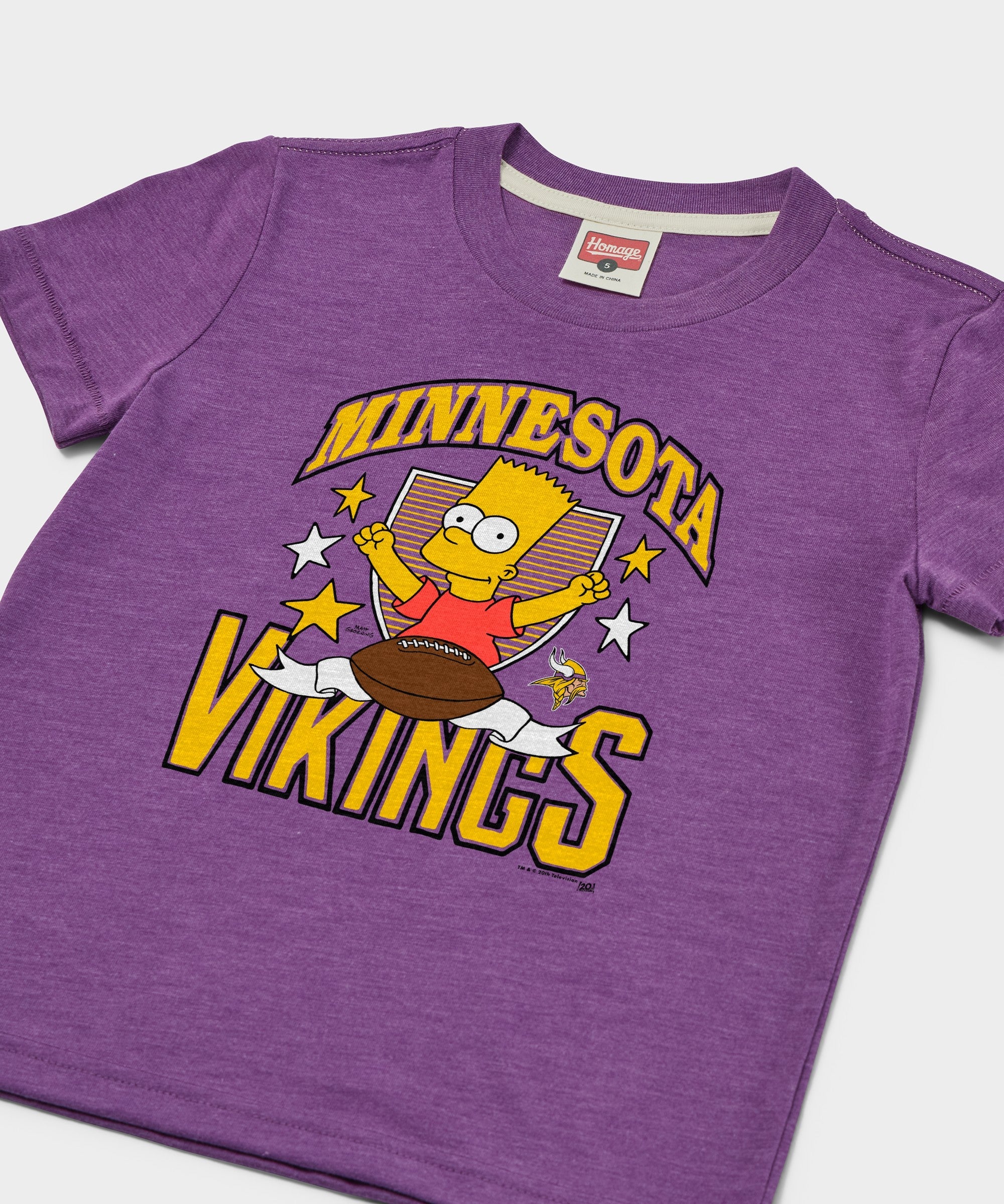 Youth The Simpsons Bart x Minnesota Vikings