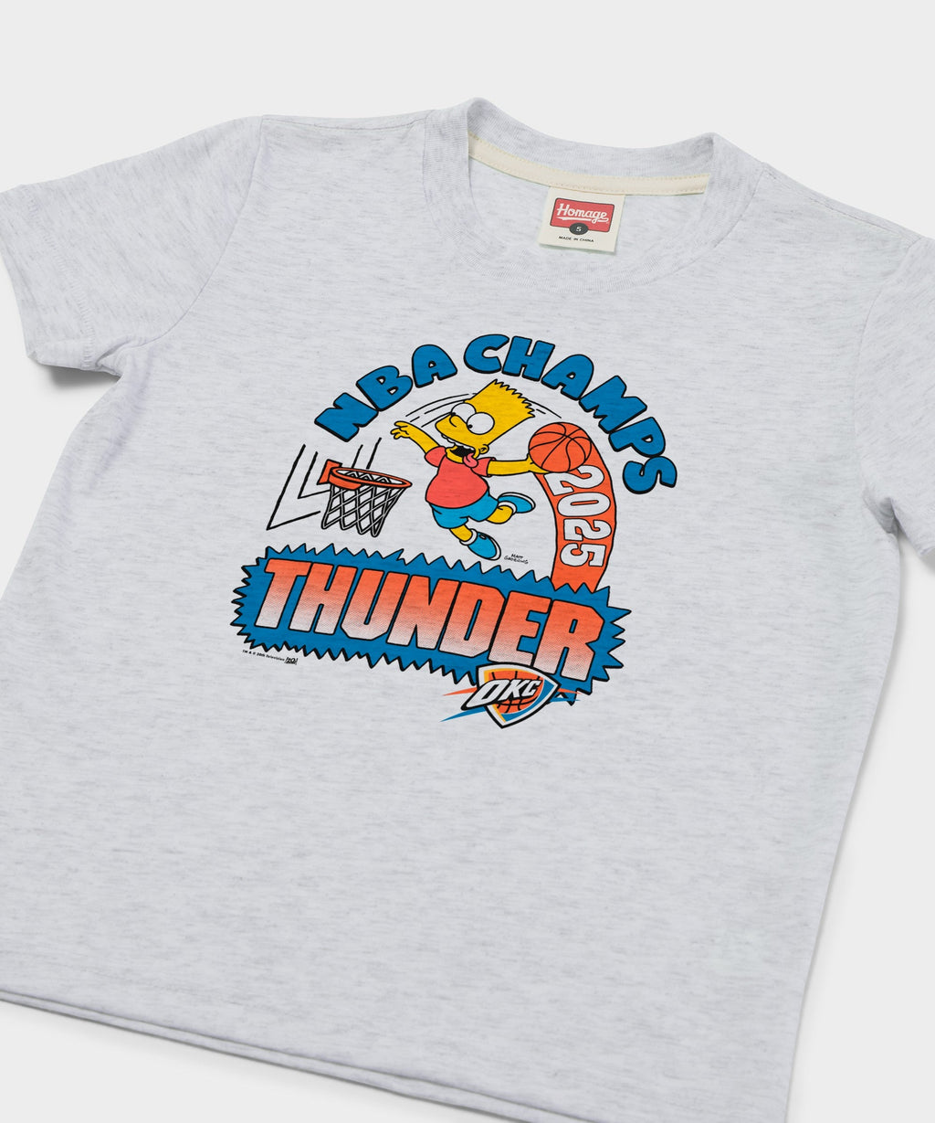 Youth The Simpsons Bart x Thunder 2025 NBA Champs