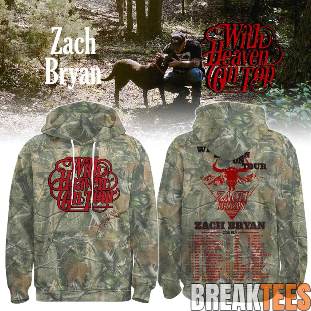 Zach Bryan With Heaven On Tour 2026 Hoodie