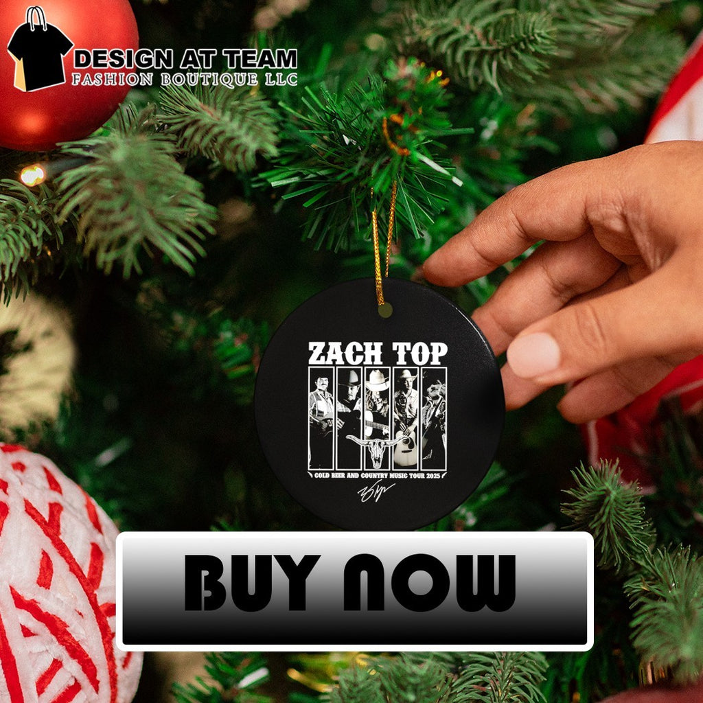 Zach Top cold beer and country music tour 2025 signature shirt
