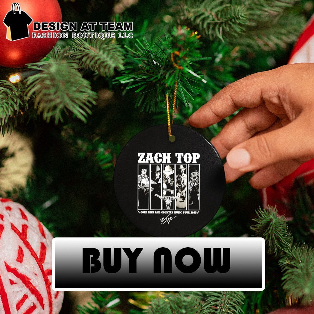 Zach Top cold beer and country music tour 2025 signature shirt