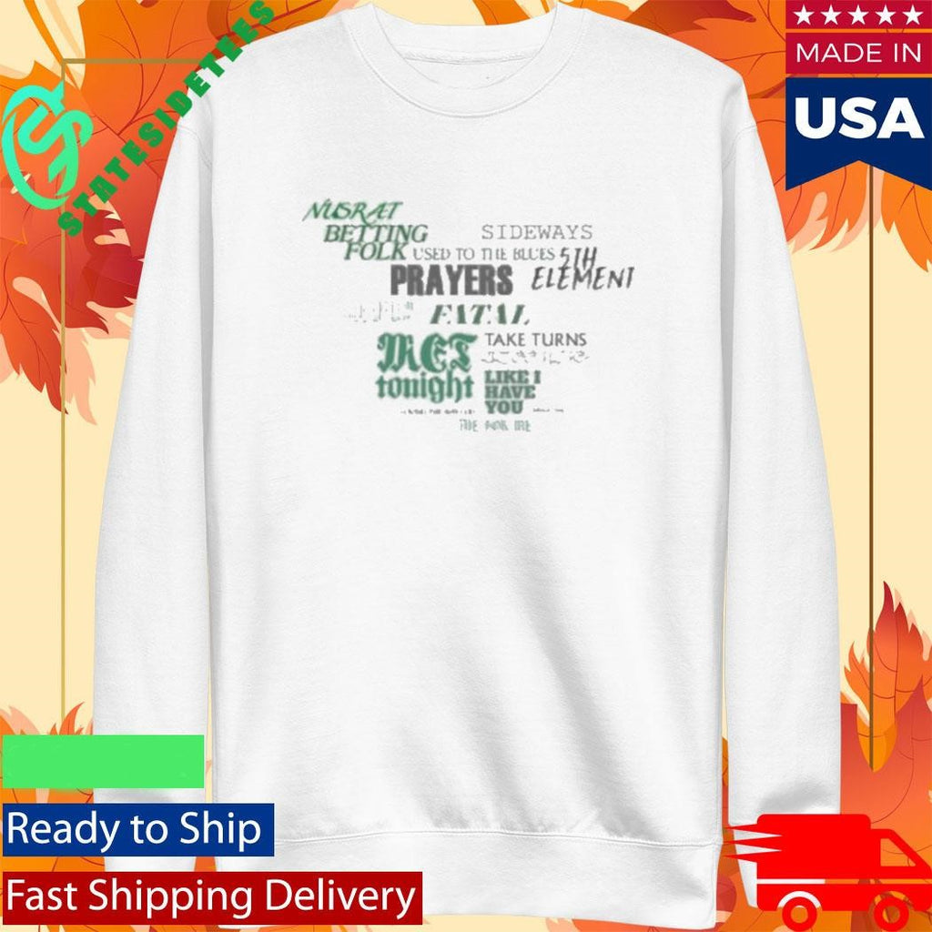 Zayn Konnakol Tracklist Shirt