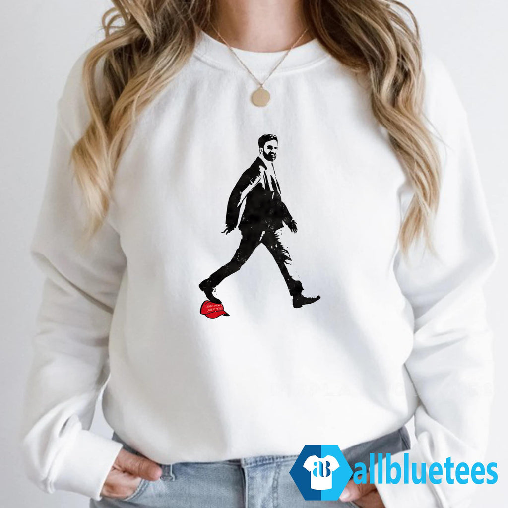 Zohran Mamdani Stepping On Red Hat Shirt