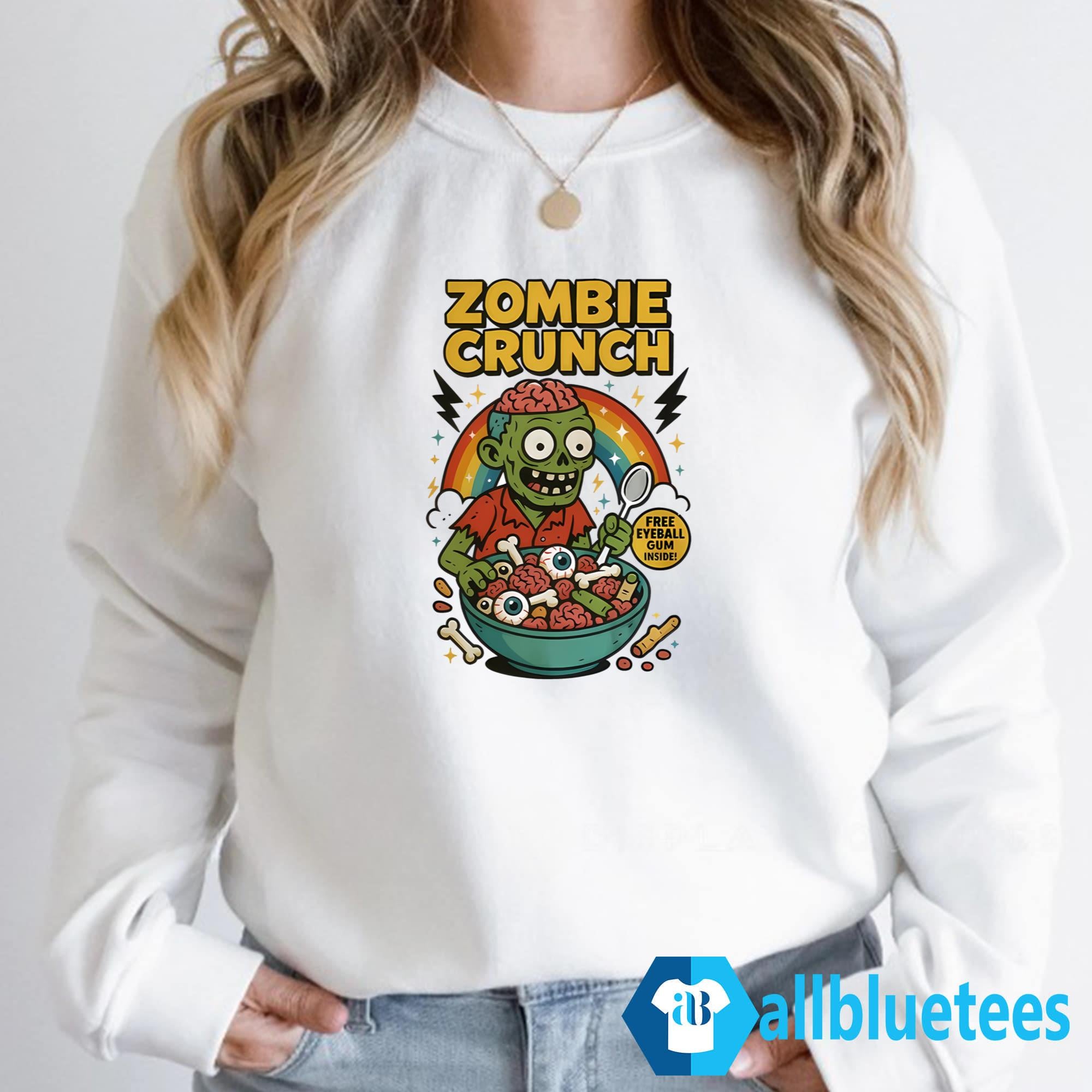 Zombie Crunch Free Eyeball Gum Inside Shirt