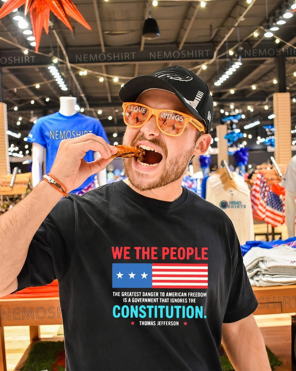 Thomas Jefferson we the people the greatest danger to American freedom is a government shirt
