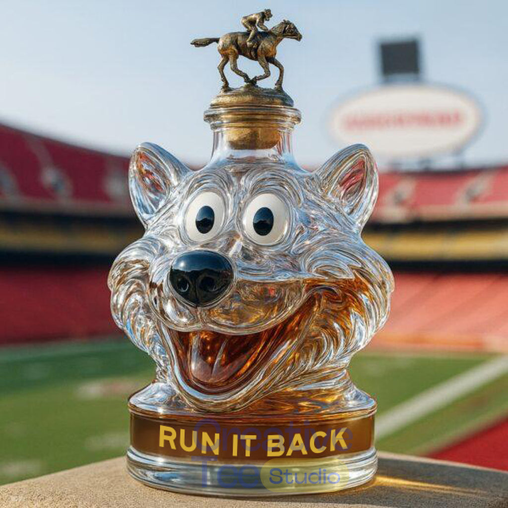 Kansas City Chiefs Mascot ‘Run It Back’ Whiskey Bottle