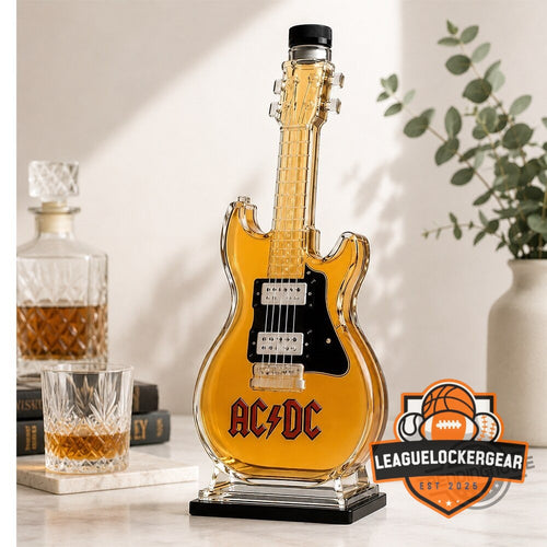 AC/DC Electric Guitar Shaped Whiskey Decanter