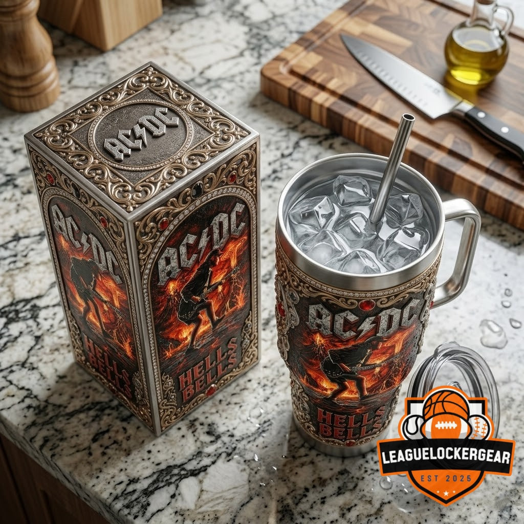 AC/DC Hells Bells Tumbler With Handle