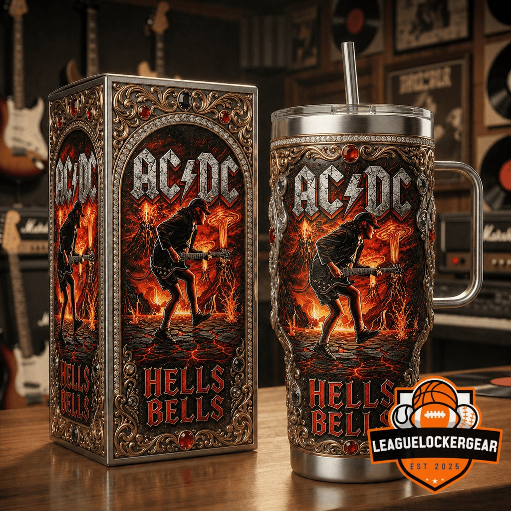 AC/DC Hells Bells Tumbler With Handle