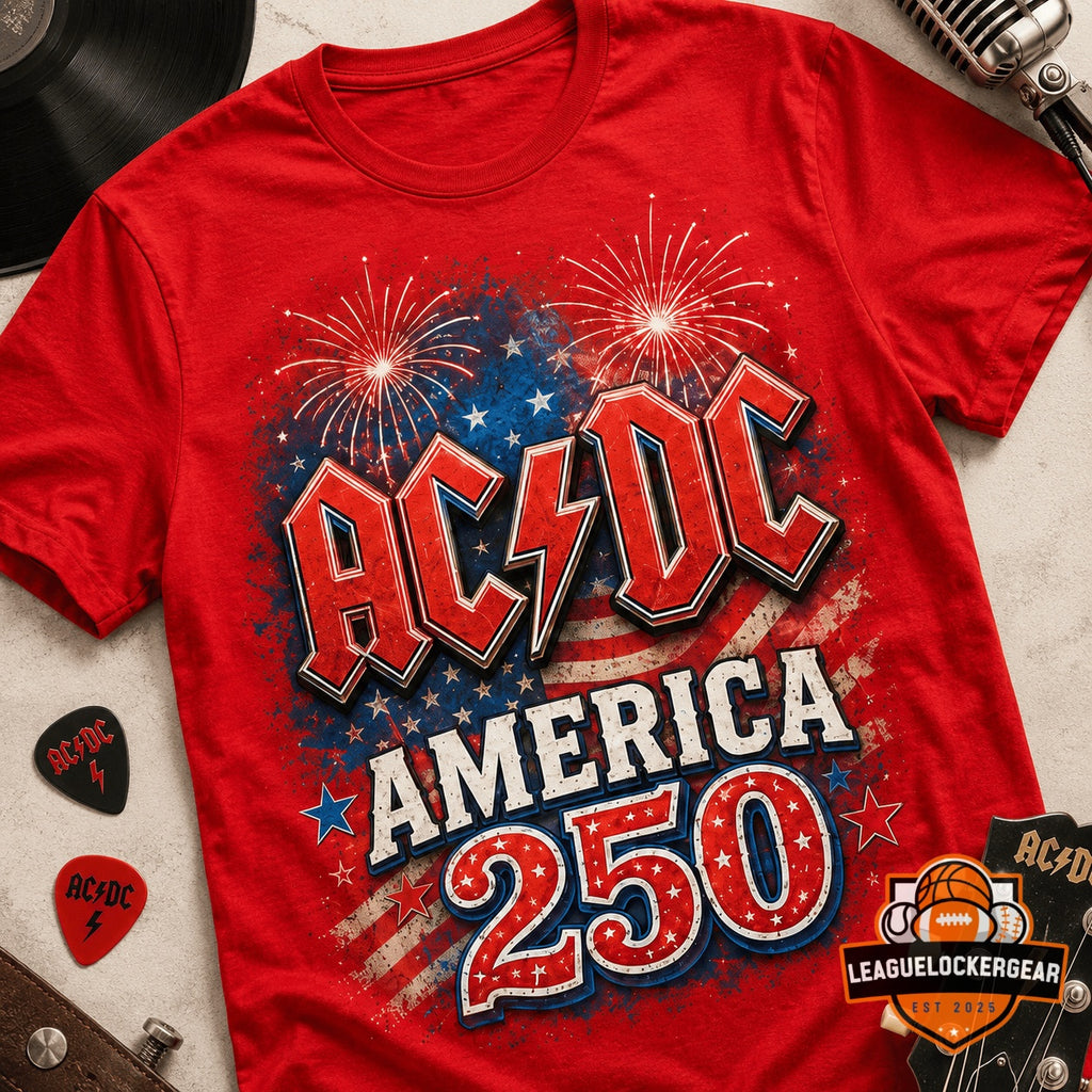 AC/DC America 250 Years of Freedom Independence Day T-Shirt
