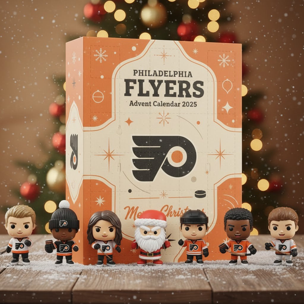 Philadelphia Flyers Advent Calendar 2025 – Merry Christmas Retro Orange Fan NHL Hockey Collectible Set