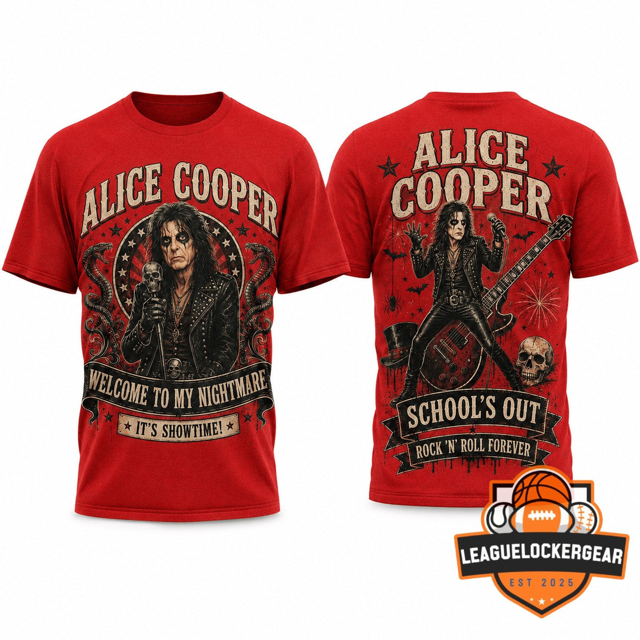 Alice Cooper Welcome To My Nightmare 3D T-Shirt
