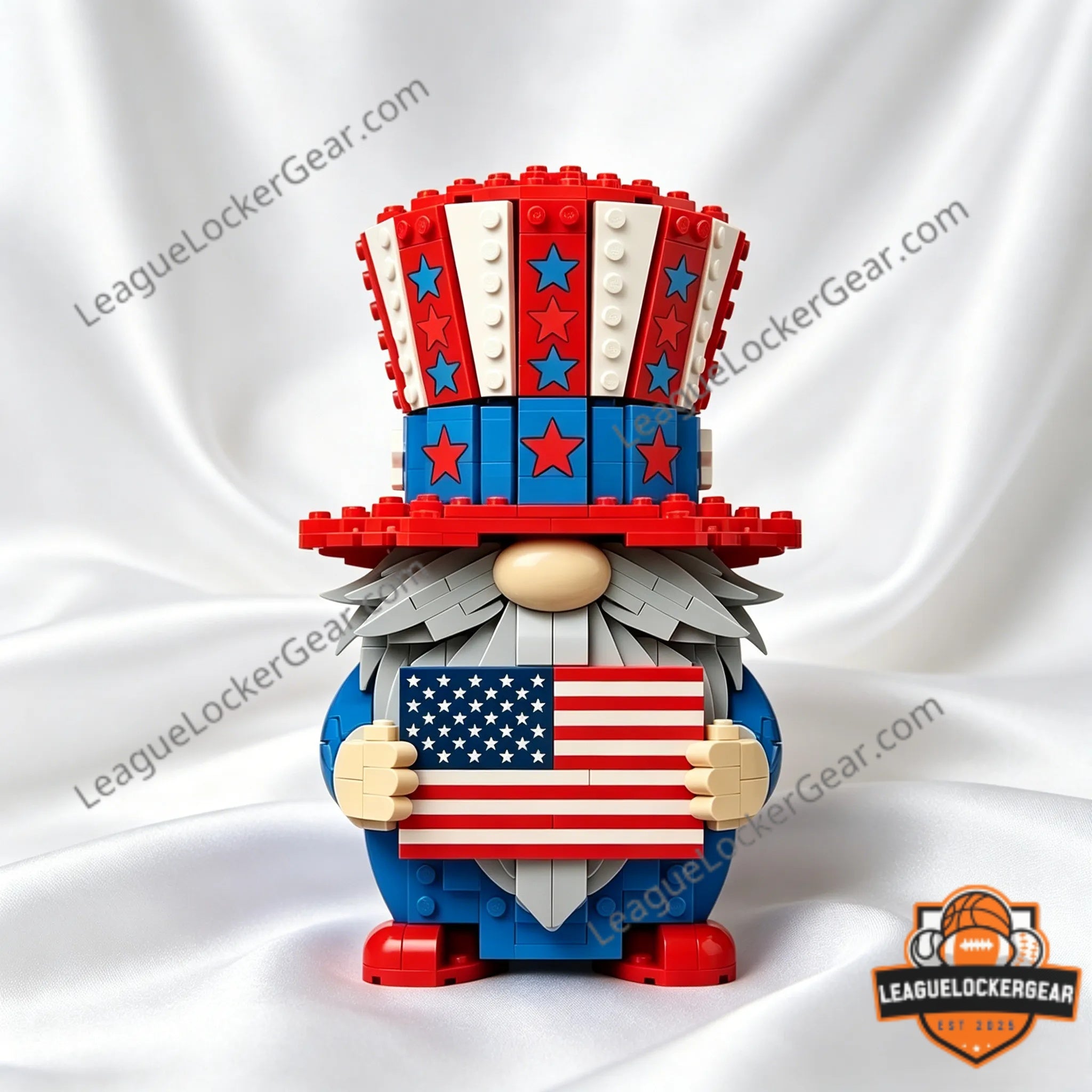 America 250th Anniversary Gnome Building Block Set