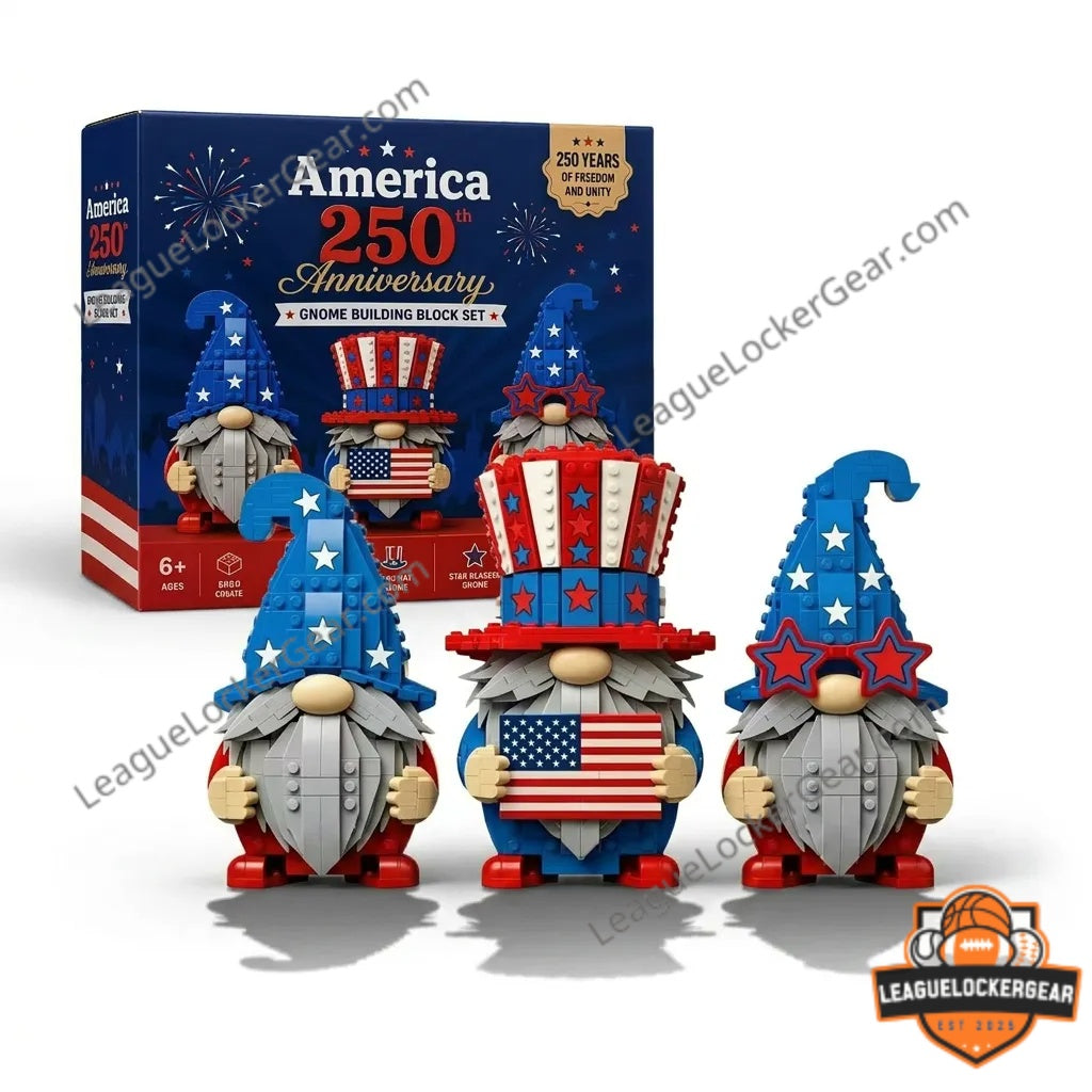 America 250th Anniversary Gnome Building Block Set