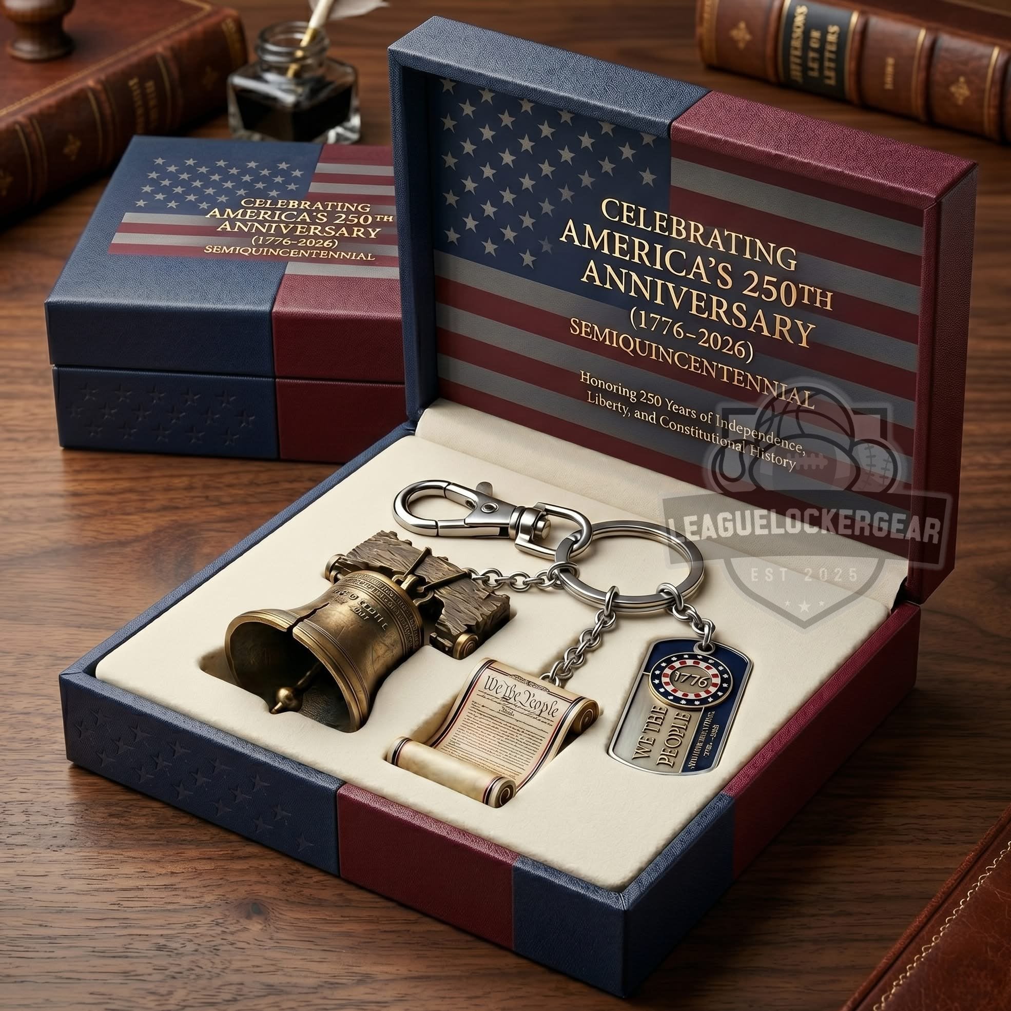 America 250th Anniversary keychain set