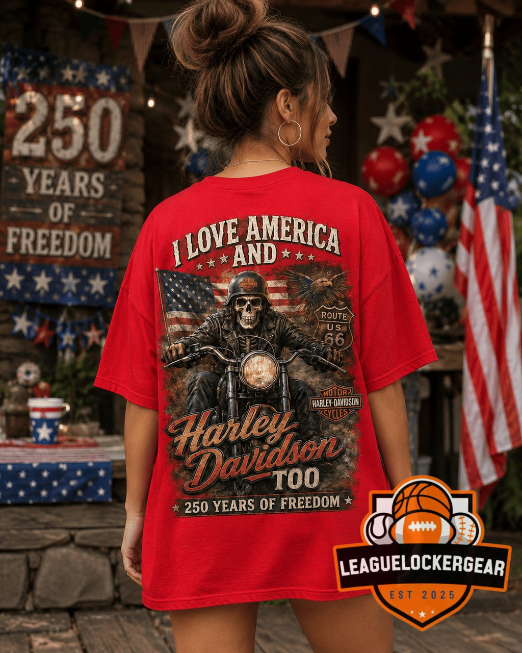 America Harley-Davidson 250 Years of Freedom T-Shirt