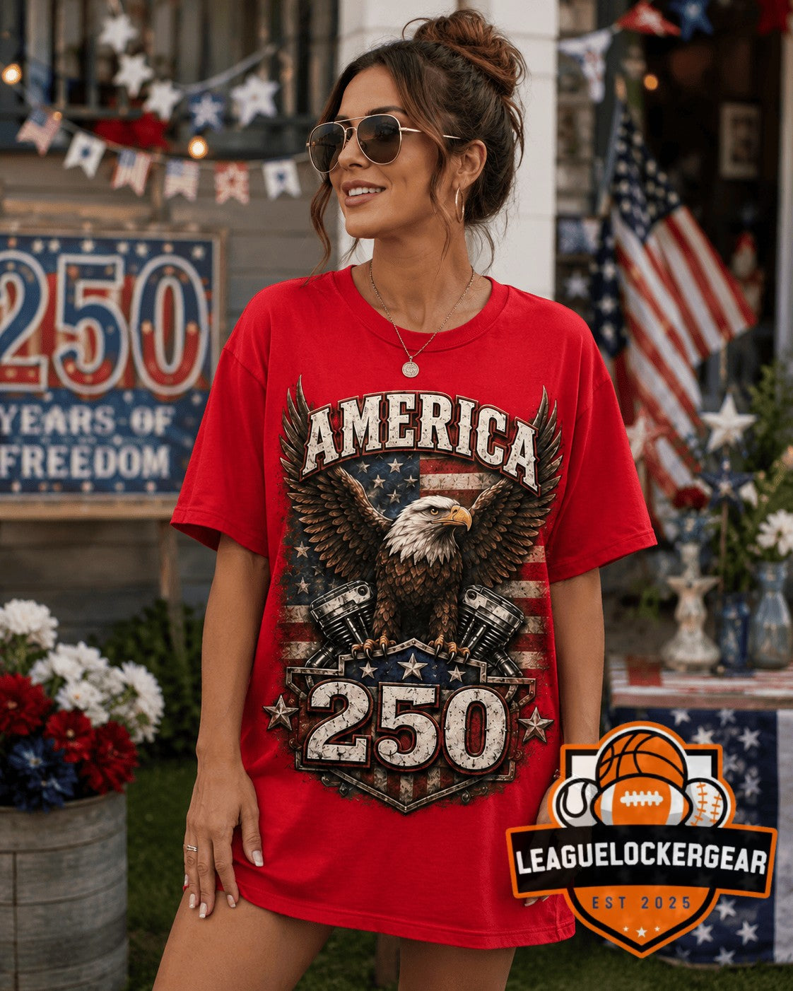 America Harley-Davidson 250 Years of Freedom T-Shirt