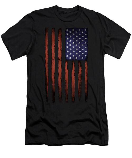 American Flag Old Grunge T-Shirt