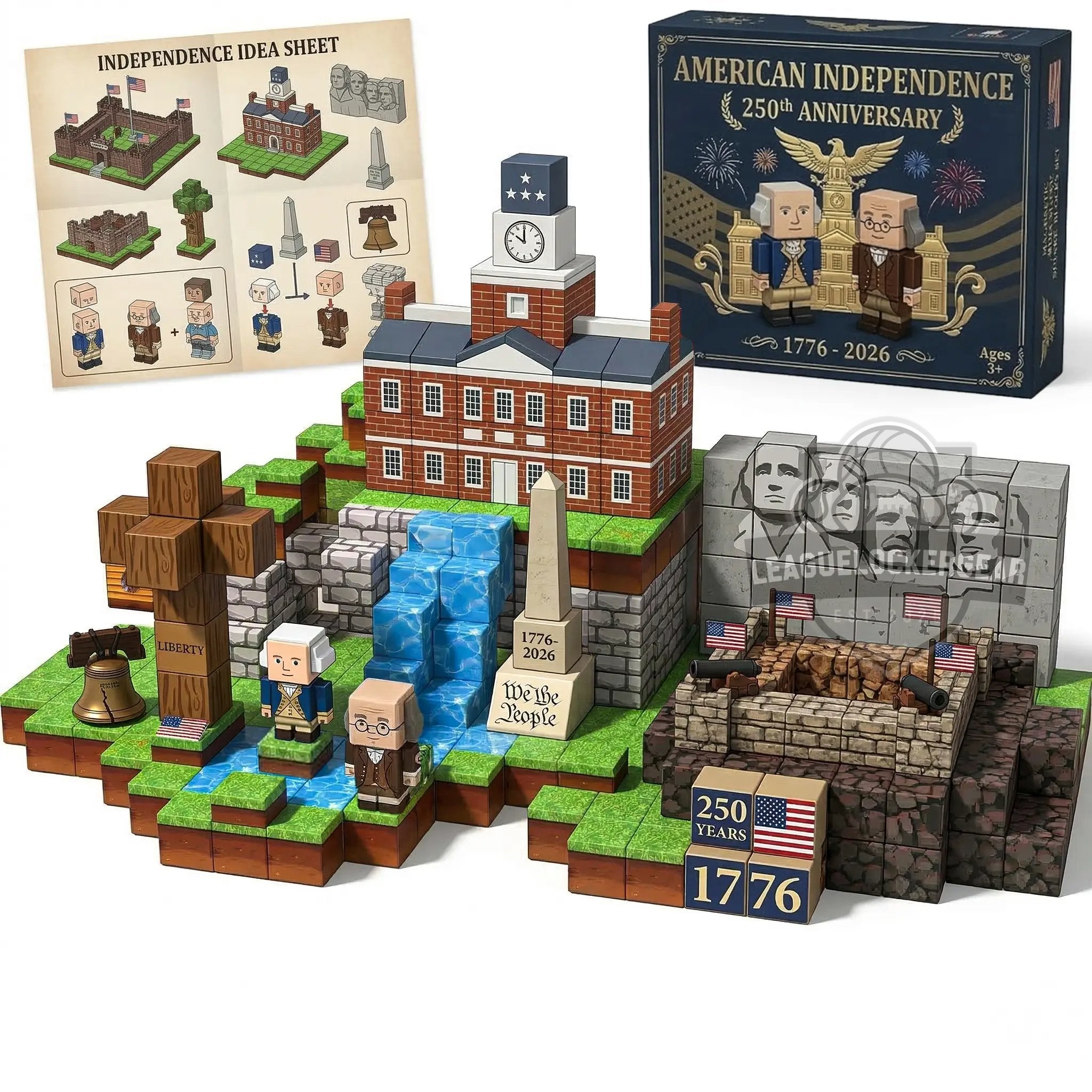 American Independence 250th Anniversary 1776-2026 Building Block Set