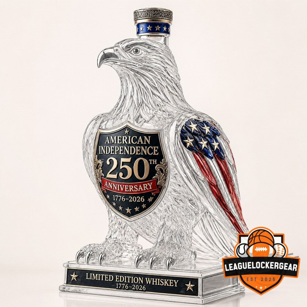 American Independence 250th Anniversary 1776-2026 Eagle Whiskey Bottle
