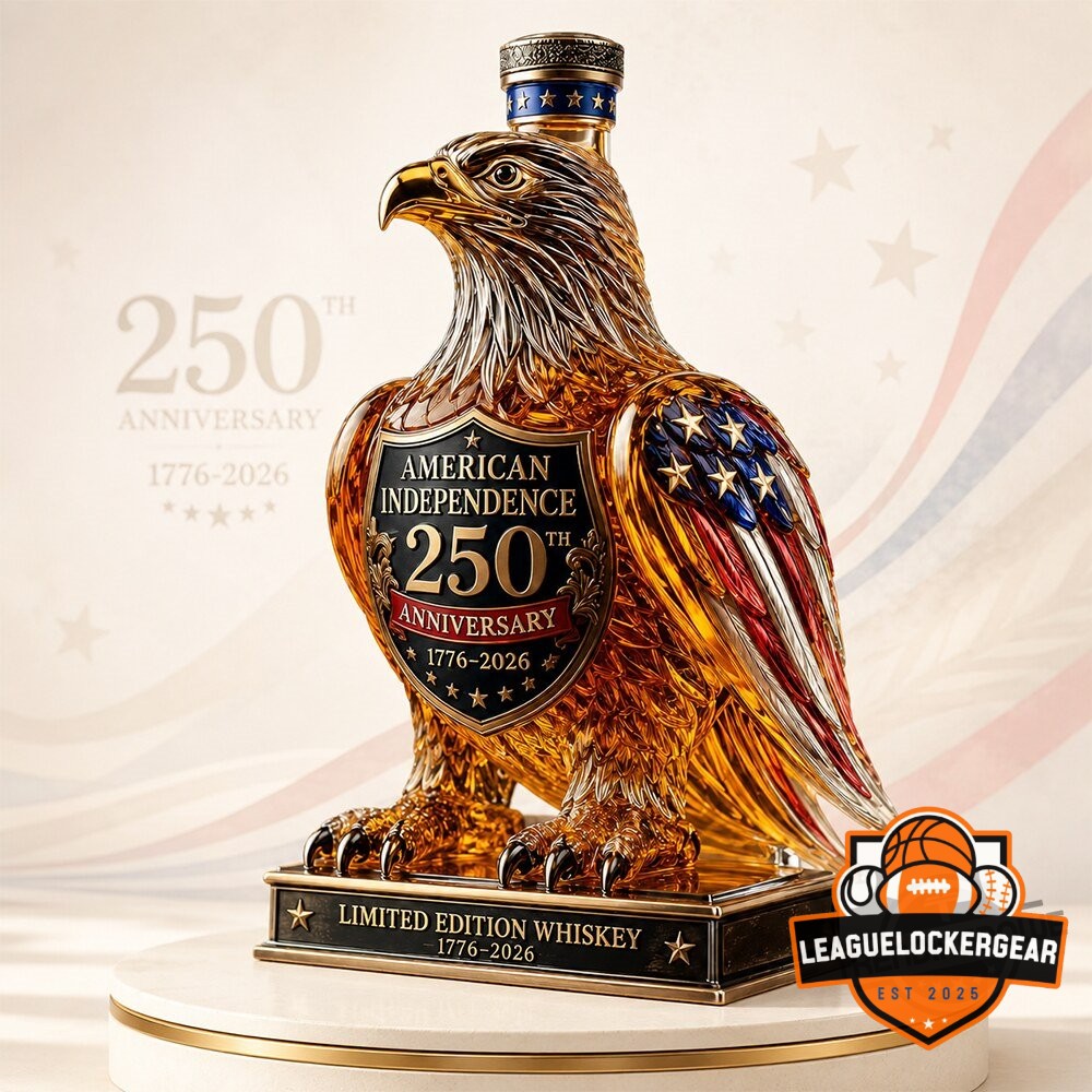American Independence 250th Anniversary 1776-2026 Eagle Whiskey Bottle