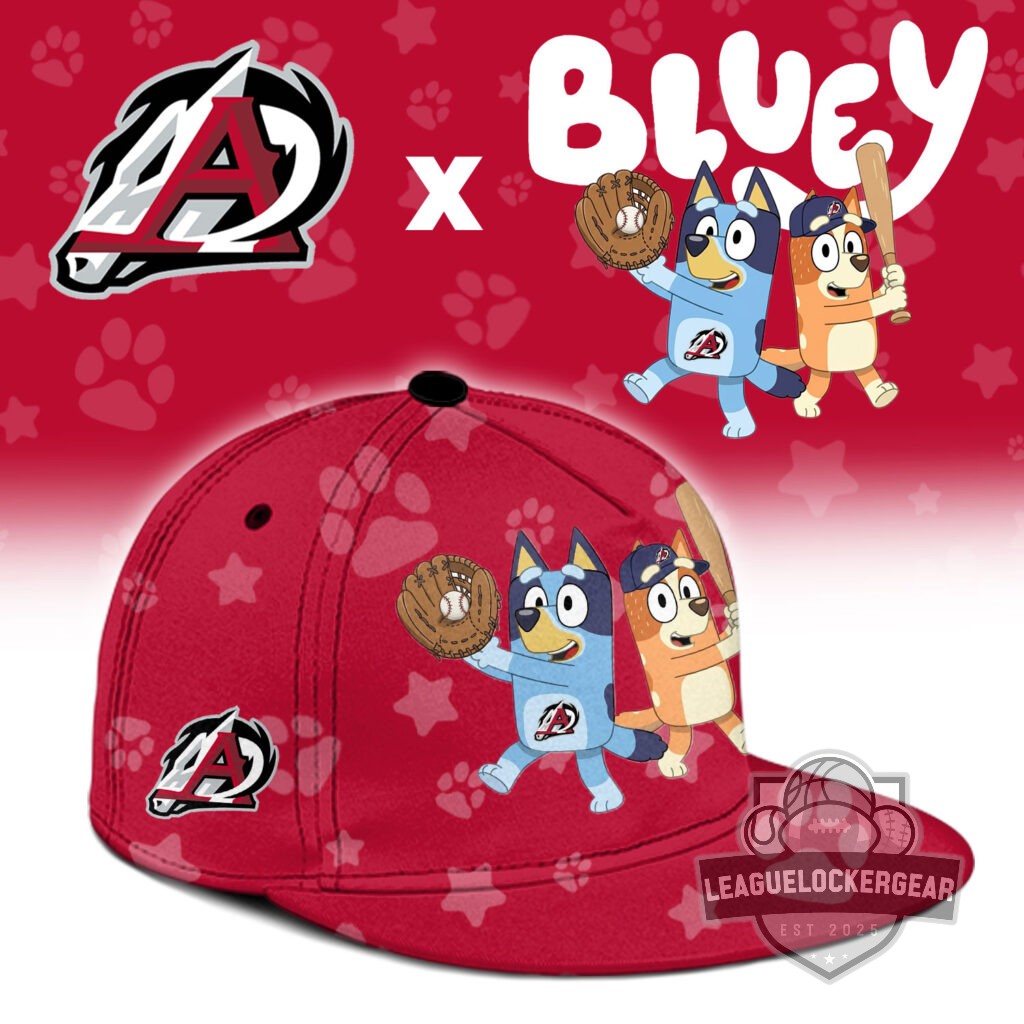 Arkansas Travelers Bluey Night Baseball Jersey