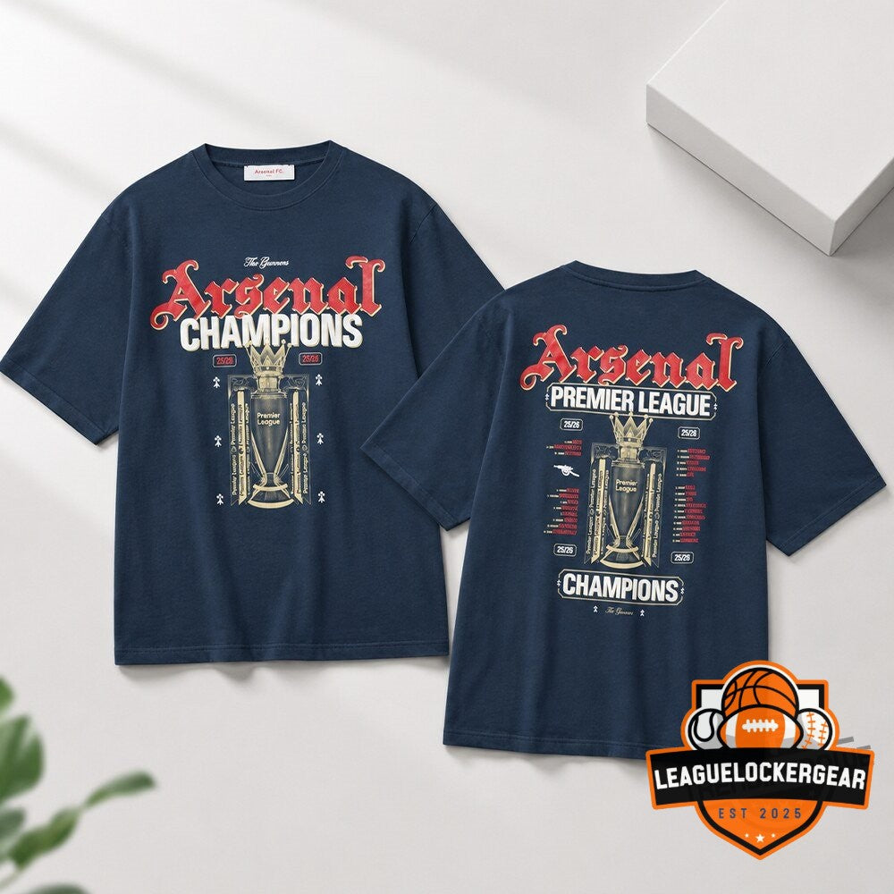 Arsenal F.C. 25/26 Premier League Champions T-Shirt
