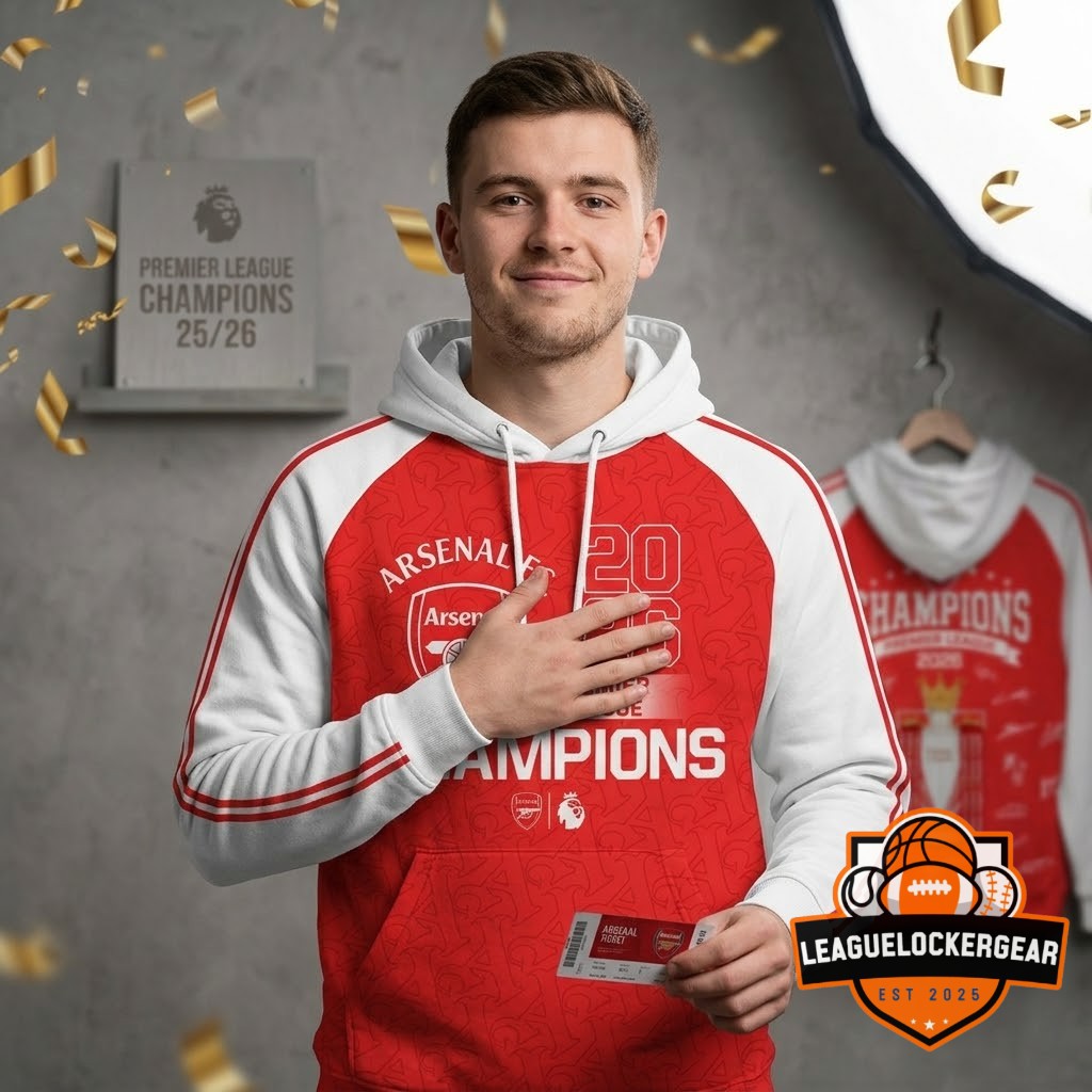 Arsenal F.C. Premier League Champions 2026 Hoodie