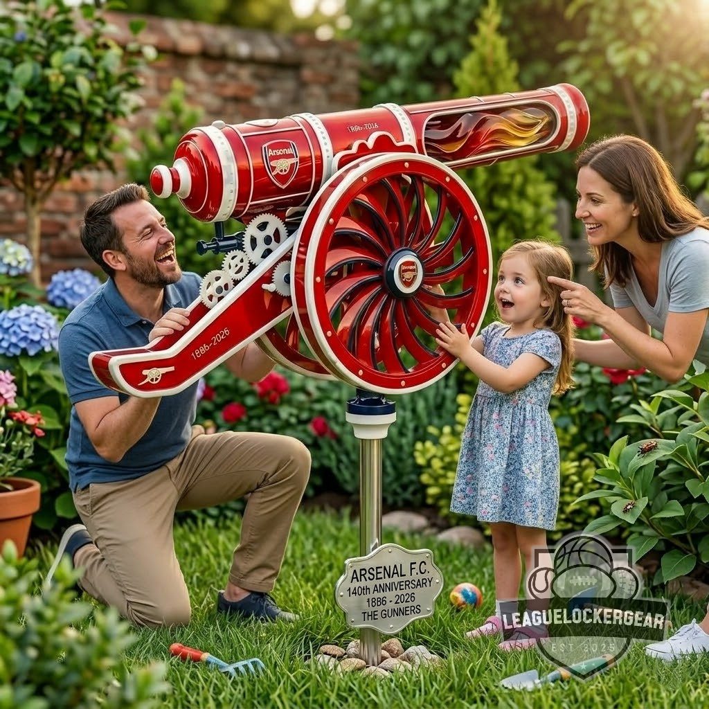 Arsenal FC 140th Anniversary The Gunners Cannon Wind Spinner