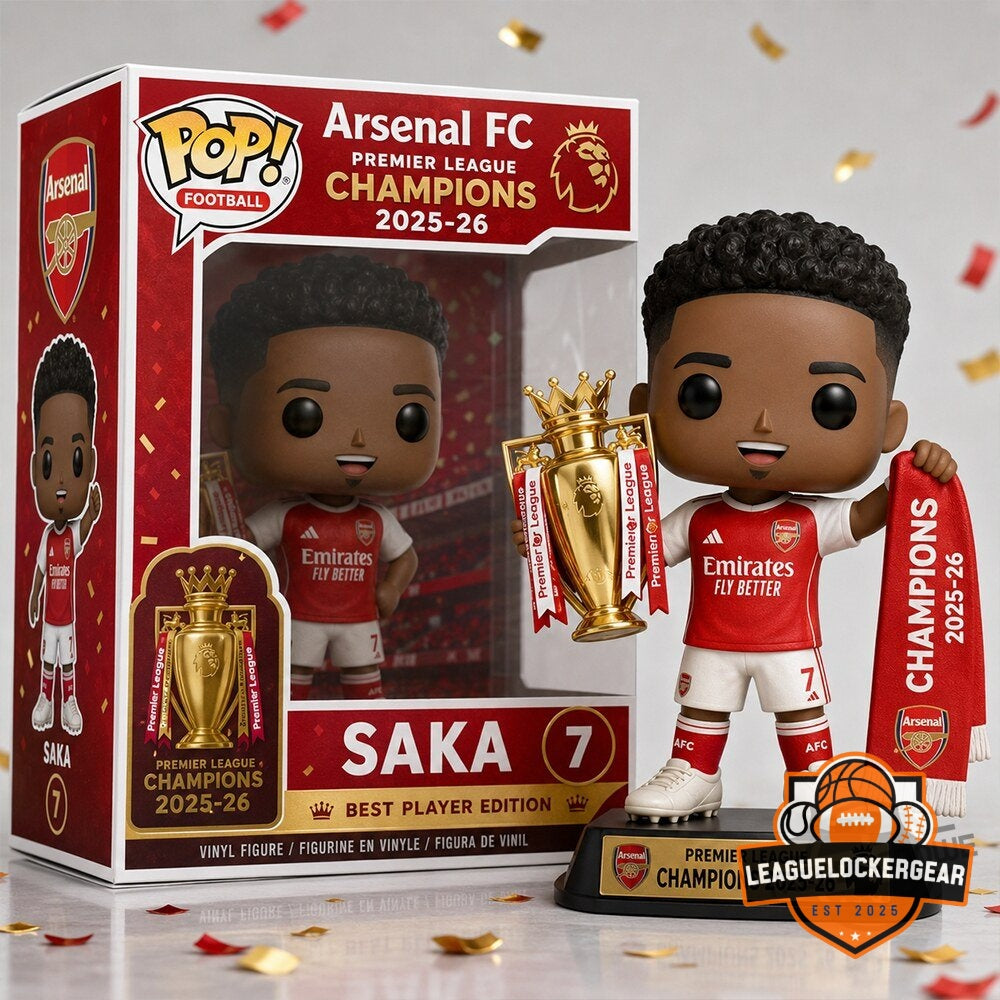 Arsenal FC Premier League Champions Saka Best Player Edition Funko Pop