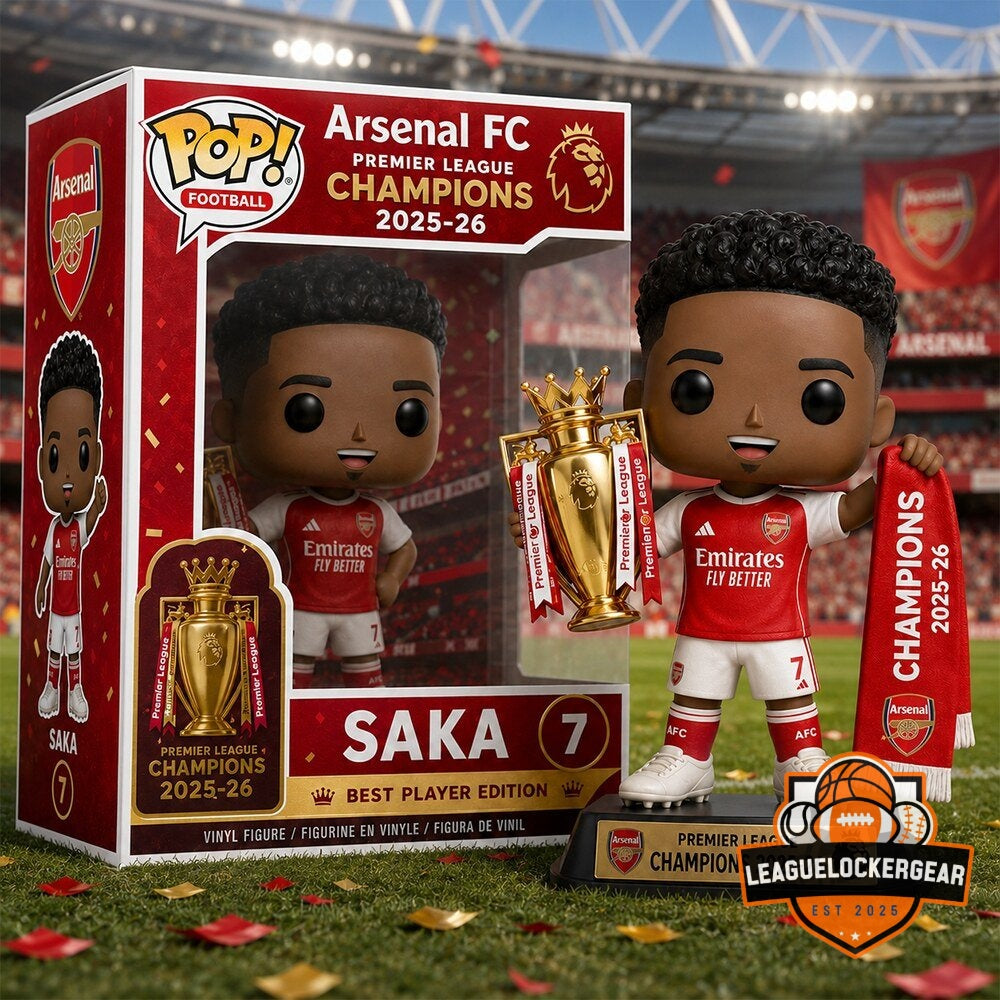 Arsenal FC Premier League Champions Saka Best Player Edition Funko Pop