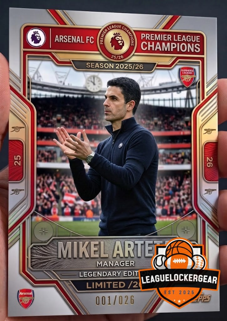 Arsenal FC Premier League Champions Season 2025/2026 Trading Card
