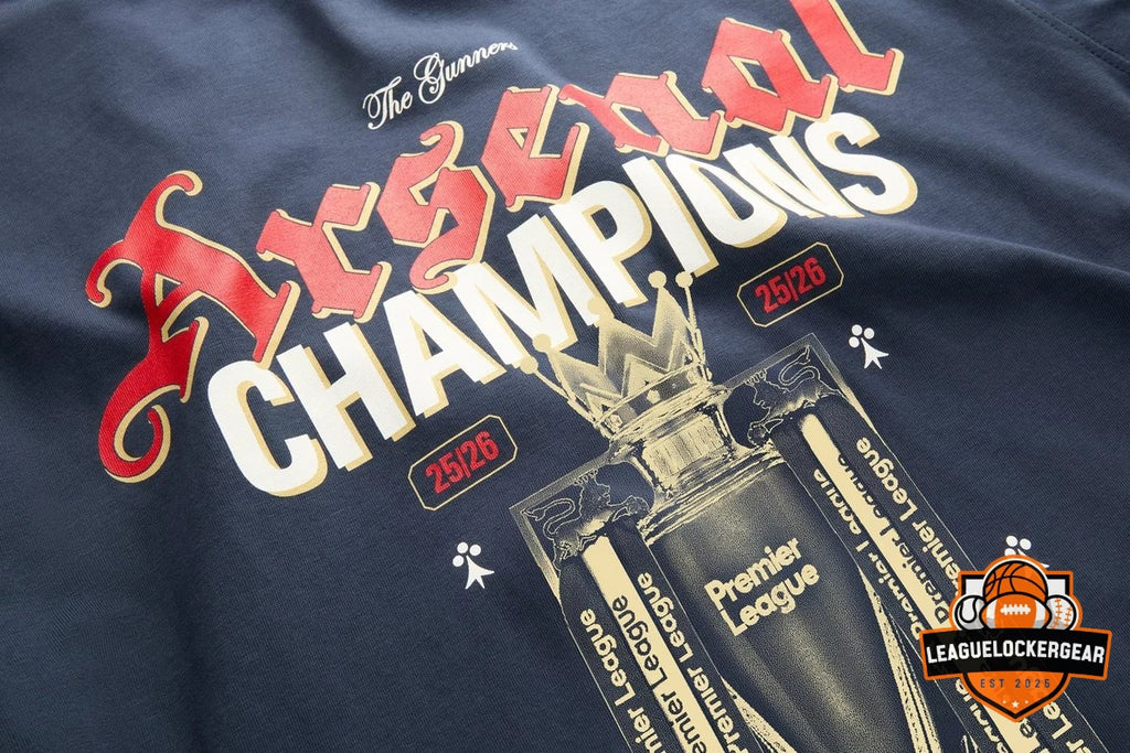Arsenal Football Club 2025-2026 Premier League Champions T-Shirt