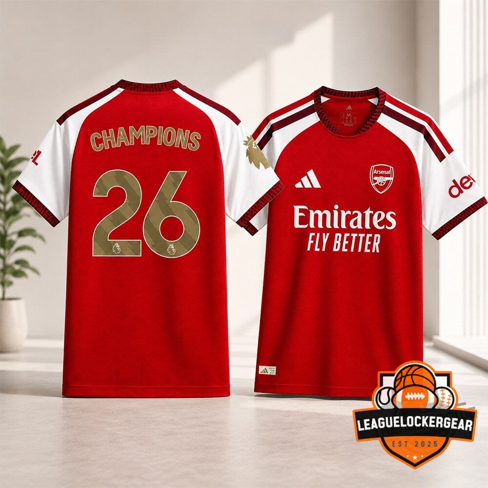 Arsenal Football Club Champions 26 Football Jersey