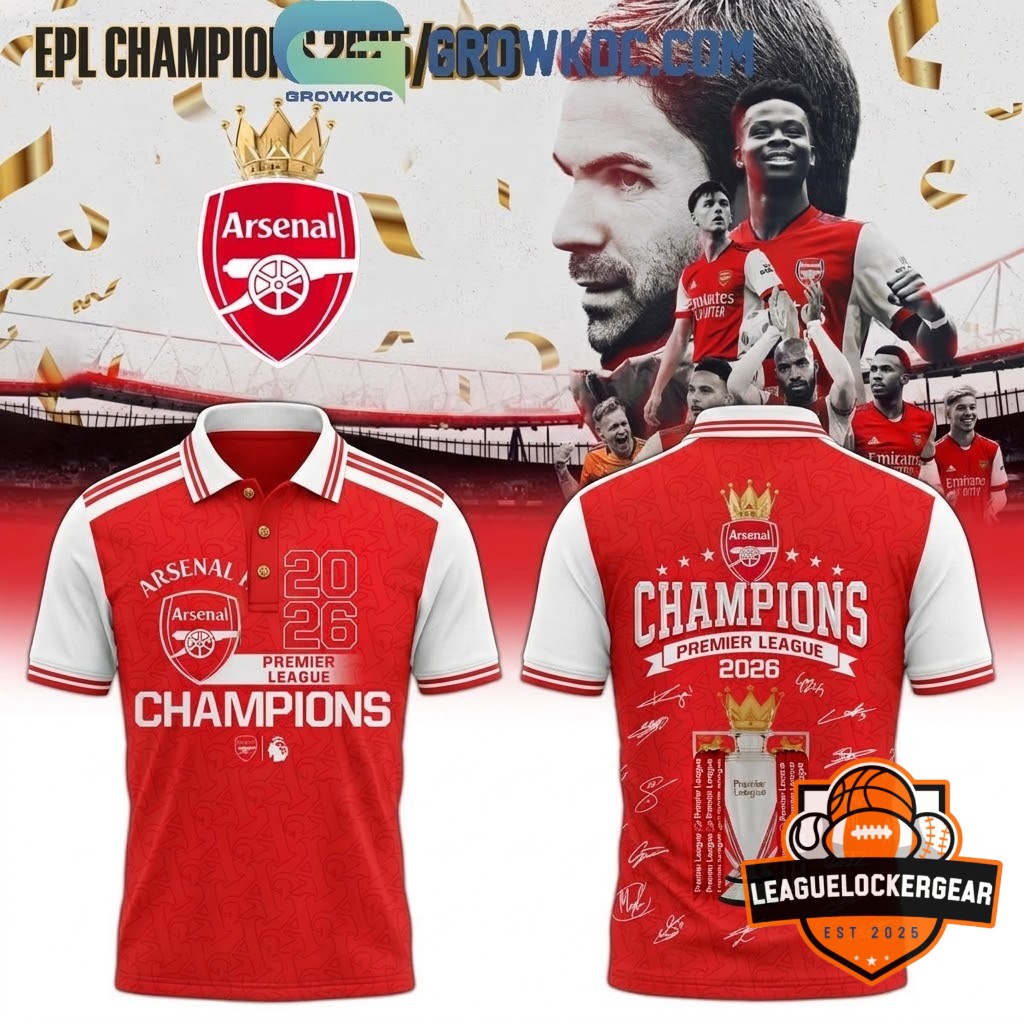 Arsenal Football Club Premier League Champions 2026 Hoodie