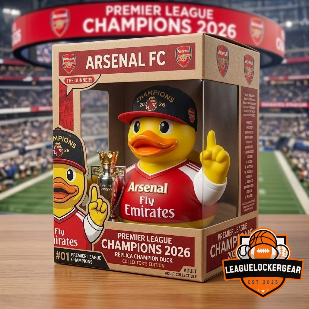 Arsenal Football Club Premier League Champions 2026 Rubber Duck