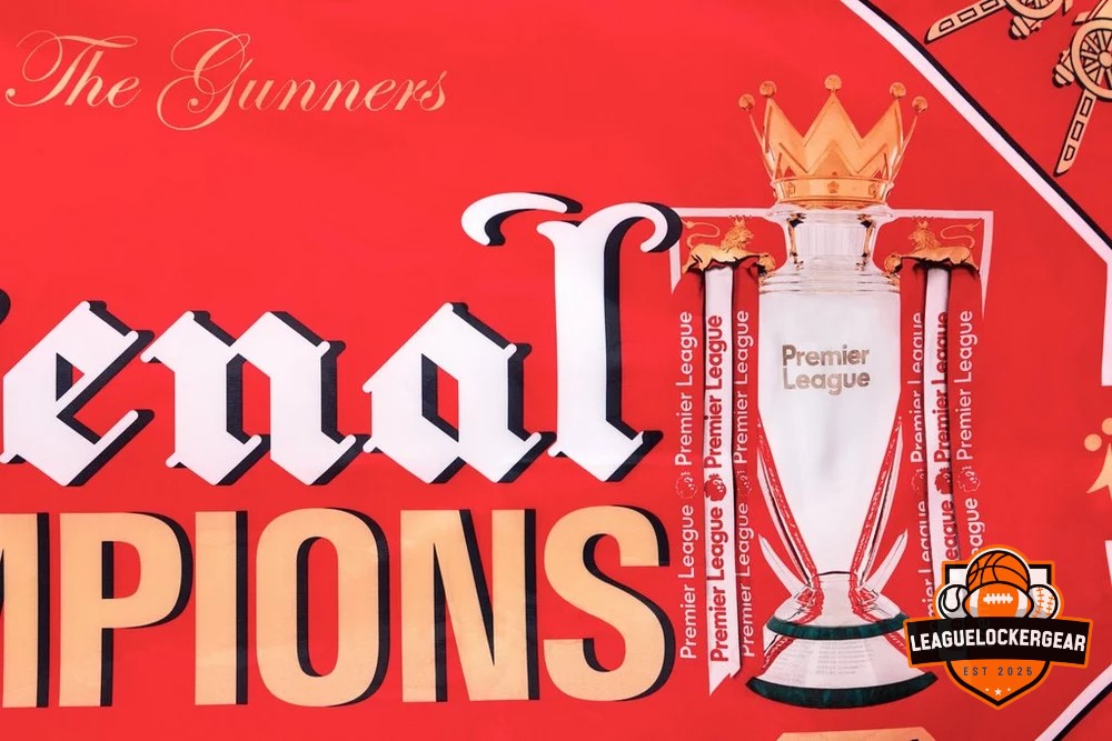 Arsenal Football Club Premier League Champions 25/26 Season Flag