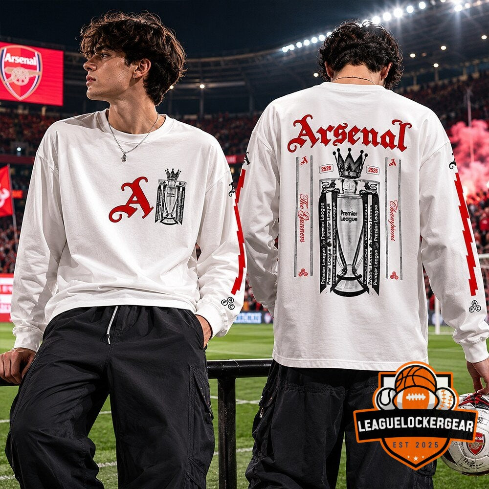 Arsenal 2025-2026 Premier League Champions Long-Sleeve T-Shirt