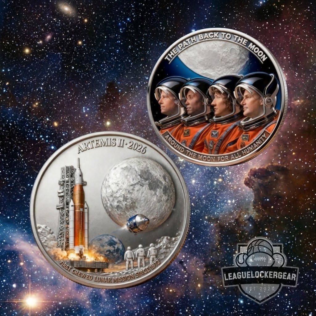 Artemis II 2026 First Crewed Lunar Mission Commemorative Coin