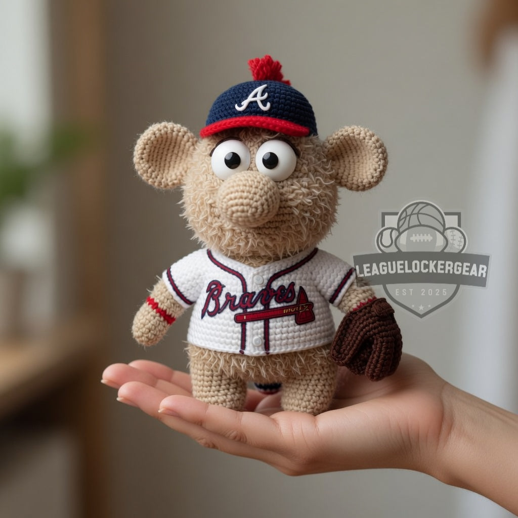 Atlanta Braves Blooper Crochet Doll