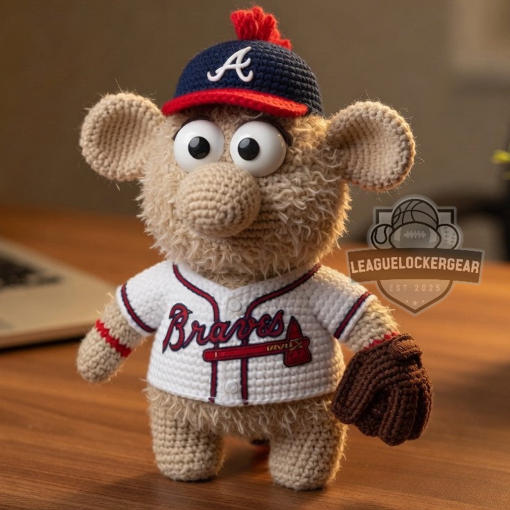 Atlanta Braves Blooper Crochet Doll
