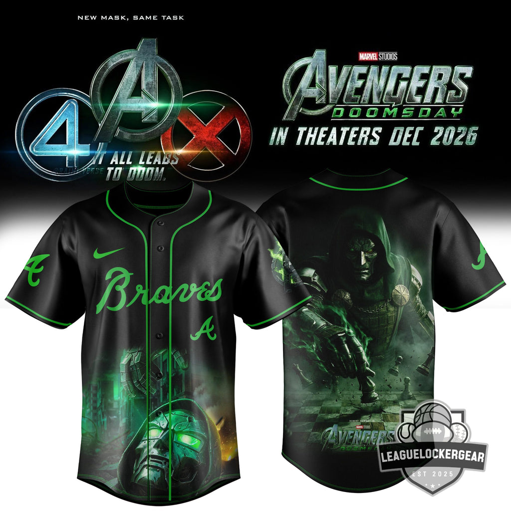 Atlanta Braves Doctor Doom Avengers Doomsday Baseball Jersey