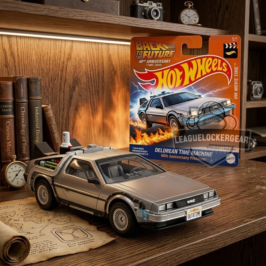 Back To The Future 40th Anniversary DeLorean Time Machine Hot Wheels Car