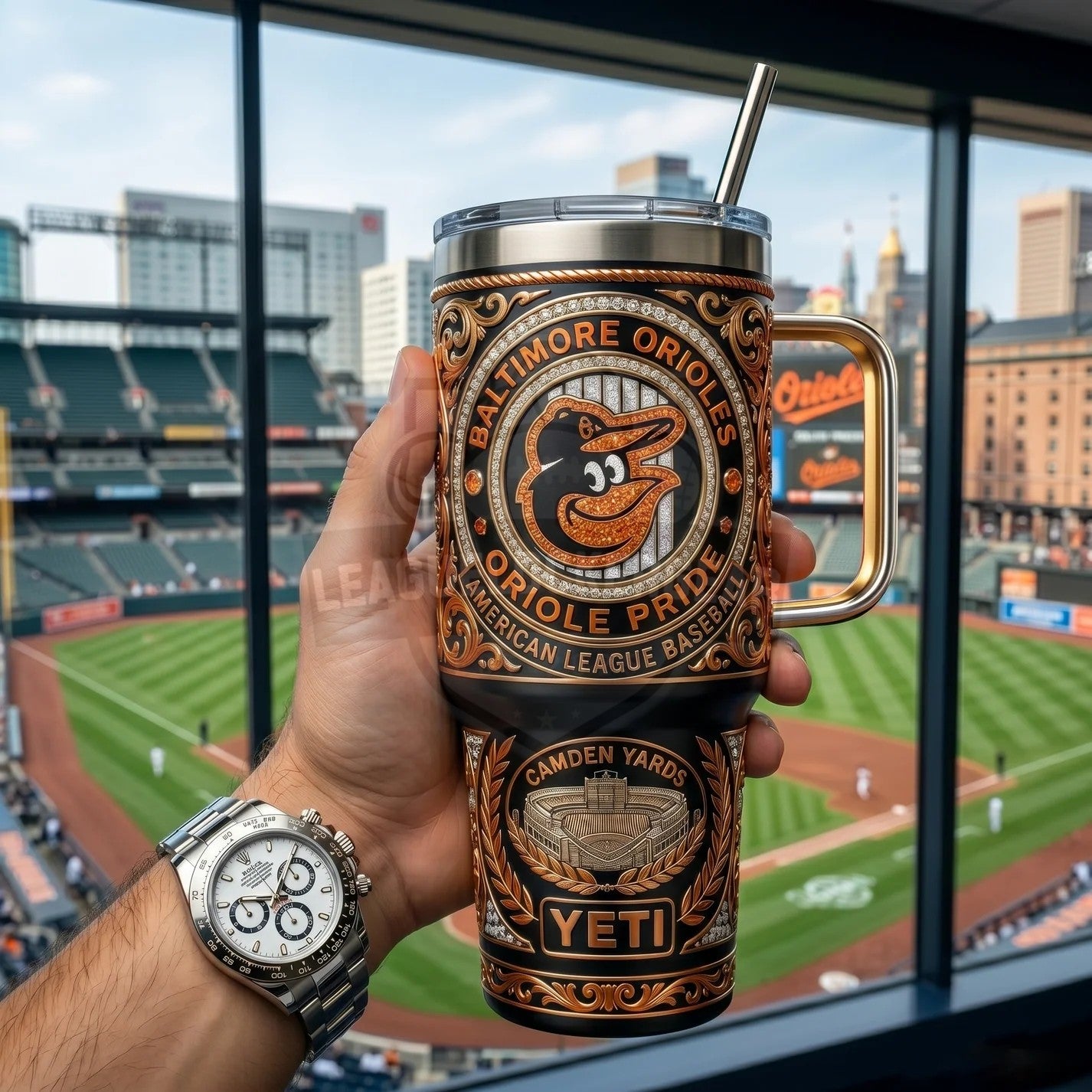 Baltimore Orioles Oriole Pride Established 1901 YETI Tumbler