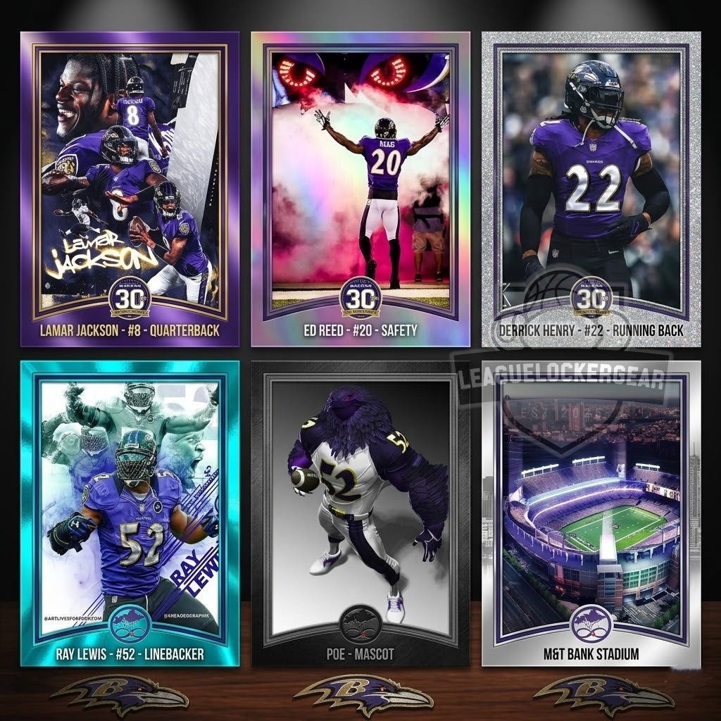 Baltimore Ravens 30th Anniversary Trading Cards