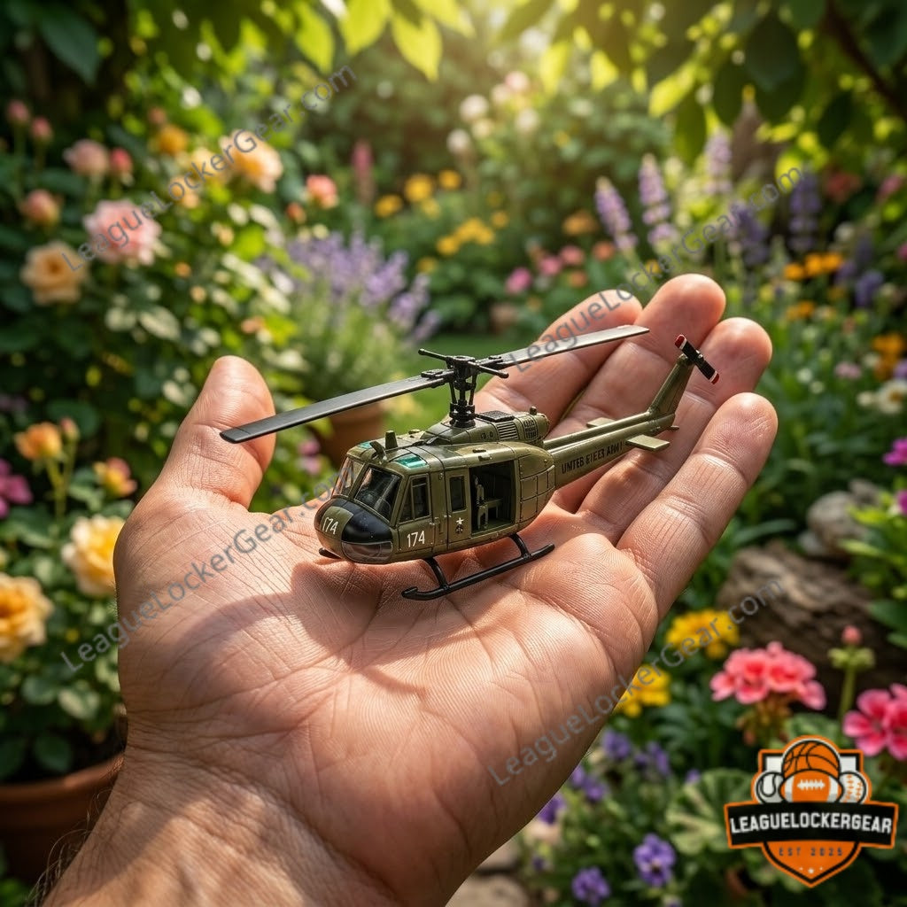 Bell UH-1 Iroquois Huey Vietnam Veteran Die-cast Model Helicopter