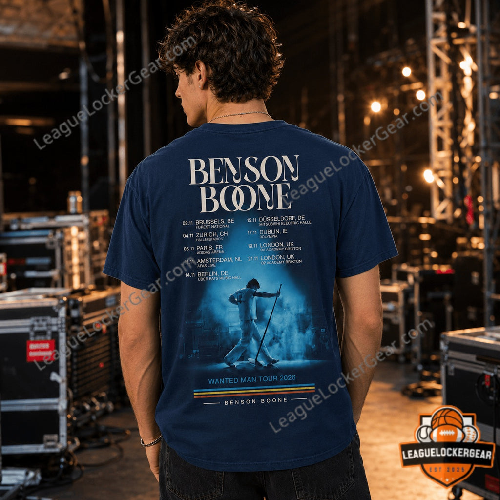 Benson Boone Wanted Man Tour 2026 T-Shirt