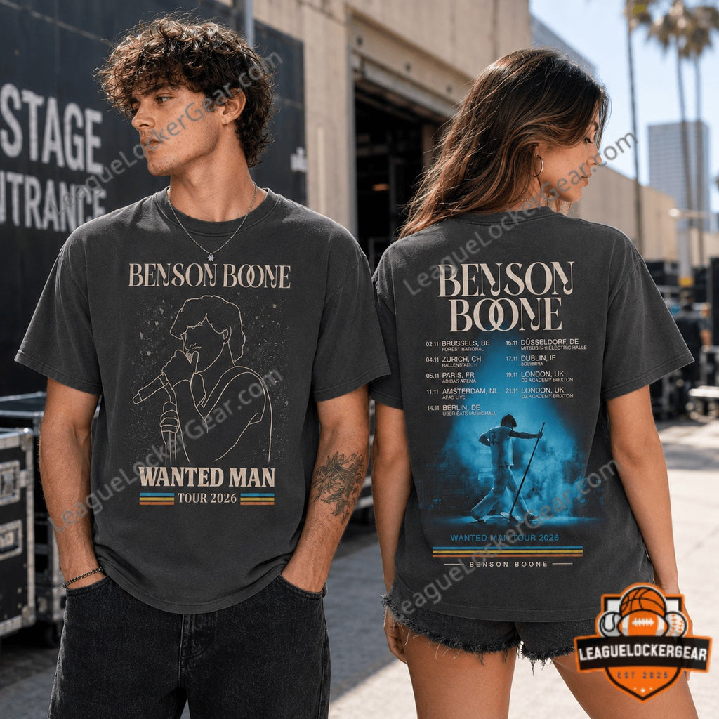 Benson Boone Wanted Man Tour 2026 T-Shirt